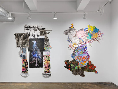 Diane Kendall, To tell old tales anew, exhibition view. Courtesy of A.I.R. Gallery