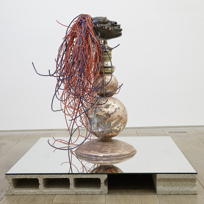 Terrence Musekiwa, Notions de temps, vue d'exposition. Avec l'aimable autorisation de la Galerie Eric Dupont