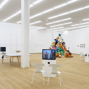 Andrea Fraser, «I just don’t like eggs!» Andrea Fraser on collectors, collecting, collections, exhibition view. Courtesy of Fondazione Antonio Dalle Nogare