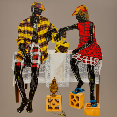 Eddy Kamuanga Ilunga, L'ombre du passé. Courtesy of the October Gallery
