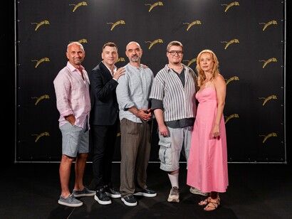 Locarno79, "Nu e locul tau aici" Photocall, in the presence of Adrian Văncică, Florin Penișoara, Florin Șerban,Teodor Butănescu, Cristina Richter, 09.08.2026. Locarno Film Festival / Ti-Press