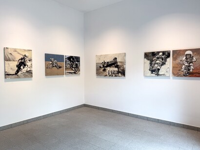 Tom Porta, FastForWarD, vista della mostra. Per gentile concessione della Punto Sull'Arte