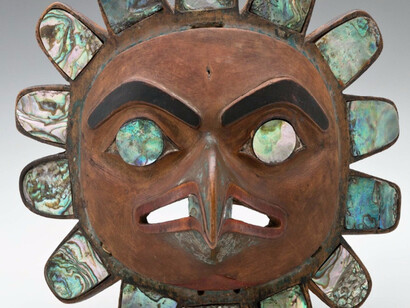 anonymous Tsimshian artist, Chief’s Headdress Frontlet; British Columbia, ca. 19. Courtesy of Newark Museum