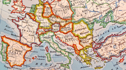 Europa, cartina politica