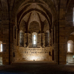 Alicia Martín, Contrapeso, vista de exhibición. Cortesía de la Galería Rafael Pérez Hernando