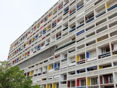 Unité d'habitation em Marselha, de Le Corbusier, na qual Nadir Afonso colaborou