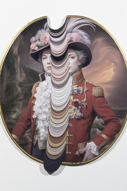 Ben Ashton, Just about holding it together. Courtesy of Corey Helford Gallery