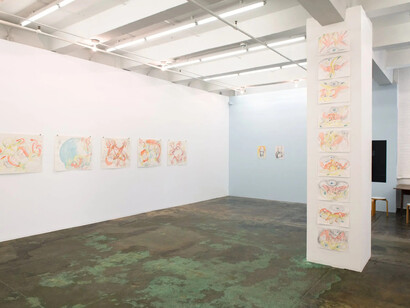 Andrea Éva Györi, Vibration highway and other works, exhibition view. Courtesy of Thomas Erben Gallery