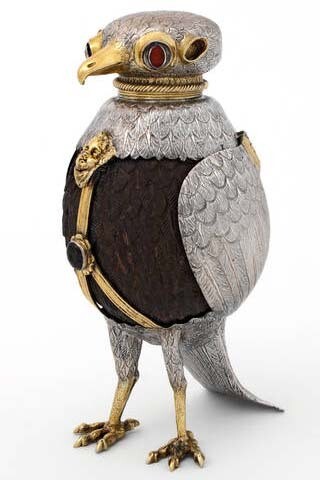 Falcon cup, about 1600, Germany. Museum no. Loan:Gilbert.61:1, 2-2008. © The Rosalinde and Arthur Gilbert Collection on loan to the Victoria and Albert Museum, London