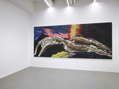 Karel Appel, Toscana, exhibition view. Courtesy of Galleria Poggiali