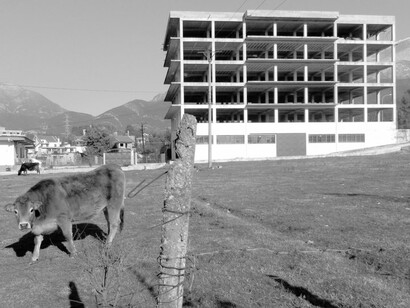 On the outskirts of Tirana