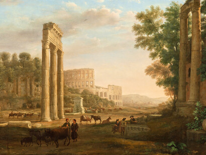 Claude Lorraine, Capricho con las ruinas del Foro romano