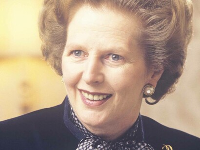 Margaret Thatcher during her time as Prime Minister of the UK which was from 1979 to 1990
