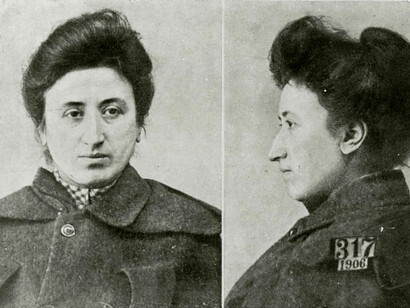 Foto segnaletica di Rosa Luxemburg, Varsavia 1906
