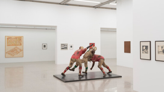 Watching sugar dissolve in a glass of water, Exhibition view. Courtesy of Mumok