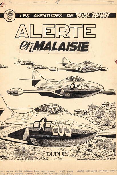 Victor Hubinon, Rétrospective Buck Danny. Courtesy of Huberty & Breyne Gallery