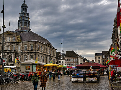 Maastricht, located at the southern tip of the Netherlands, is celebrated for its historic medieval architecture and vibrant cultural scene in the Netherlands
