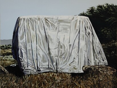 Andrea Di Marco, Elefant, olio su tela, 180 x 200 cm