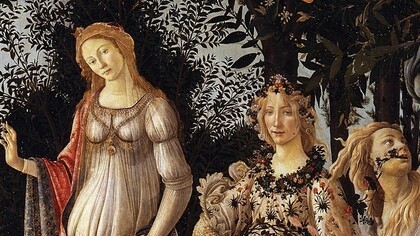 La Primavera di Sandro Botticelli (dettaglio).