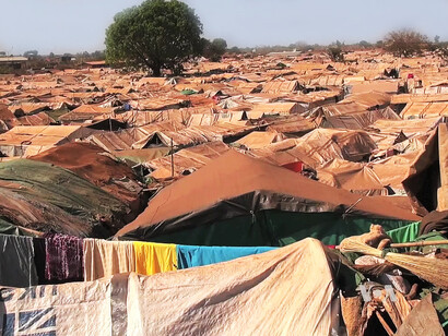 Camp de réfugiés à la cathédrale Sainte-Marie Auxiliatrice de la ville de Wau, Soudan, 8 décembre 2016. Photo par Jill Craig