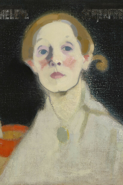 Helene Schjerfbeck, Self-Portrait, Black Background, 1915, Ateneum Art Museum, Helsinki