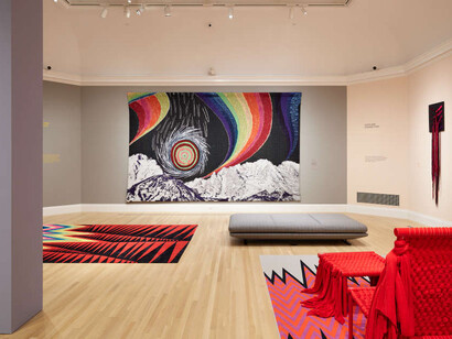 Liz Collins, Motherlode, exhibition view. Courtesy of Risd Museum