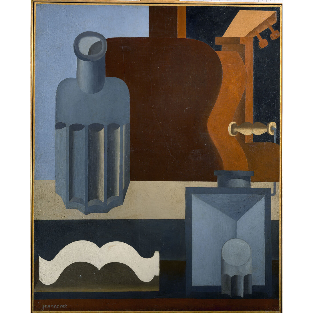 Le Corbusier, Guitare verticale (1ère version), 1920, Huile sur toile, 100 x 81 cm © FLC, ADAGP, Paris 2015
