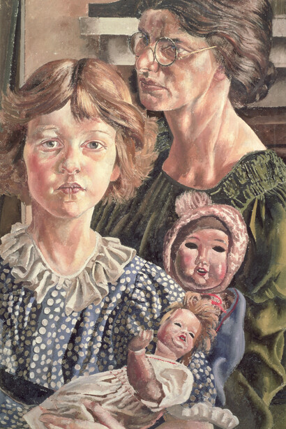 Hilda, Unity and Dolls, 1937. Lent to the Stanley Spencer Gallery by Leeds Museums and Galleries (Leeds Art Gallery) © The Estate of Stanley Spencer, All Rights Reserved, 2015 / Bridgeman Art Library