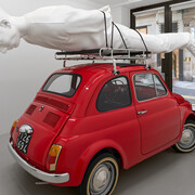Elmgreen & Dragset, Les fous d’en face, exhibition view. Courtesy of Galerie Max Hetzler