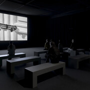 Christian Marclay, Doors, exhibition view. Courtesy of Institute of Contemporary Art, Boston 