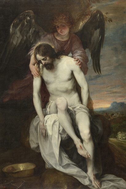 Cano, Alonso, Cristo muerto sostenido por un ángel, 1646 - 1652. Cortesía del Museo del Prado
