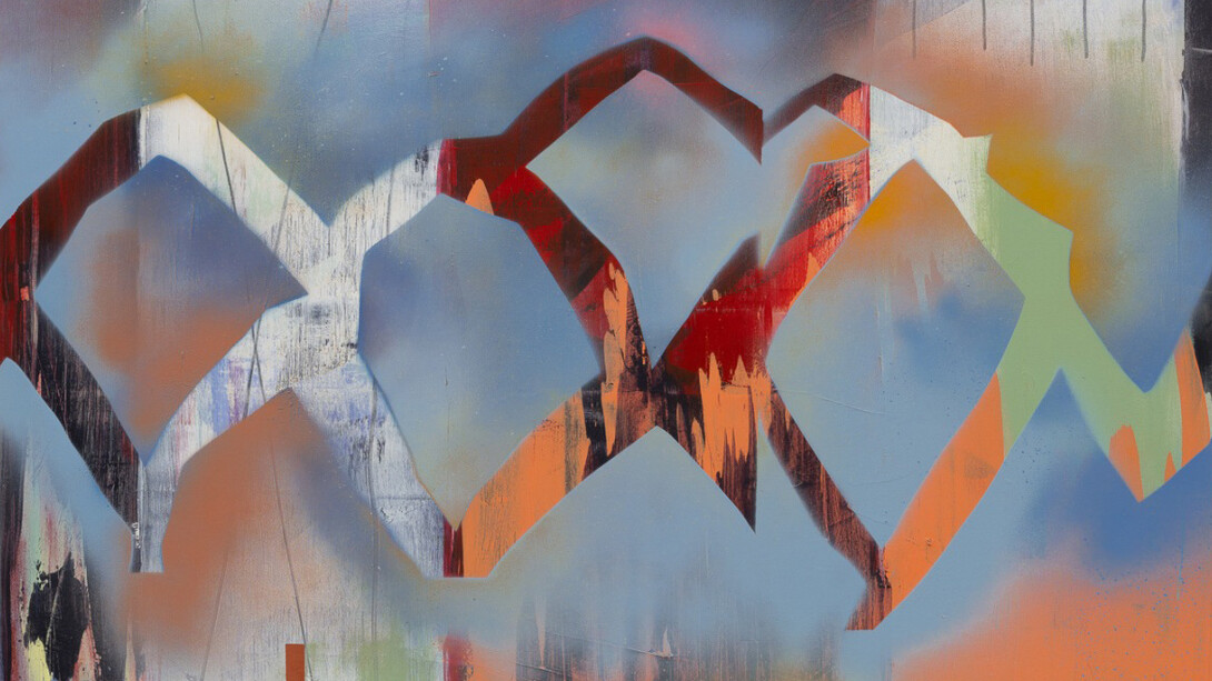 Ka’ila Farrell-Smith, Portal: Li (detail), 2025. Courtesy of Russo Lee Gallery