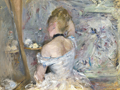 Berthe Morisot, Donna alla toilette, 1875-1880