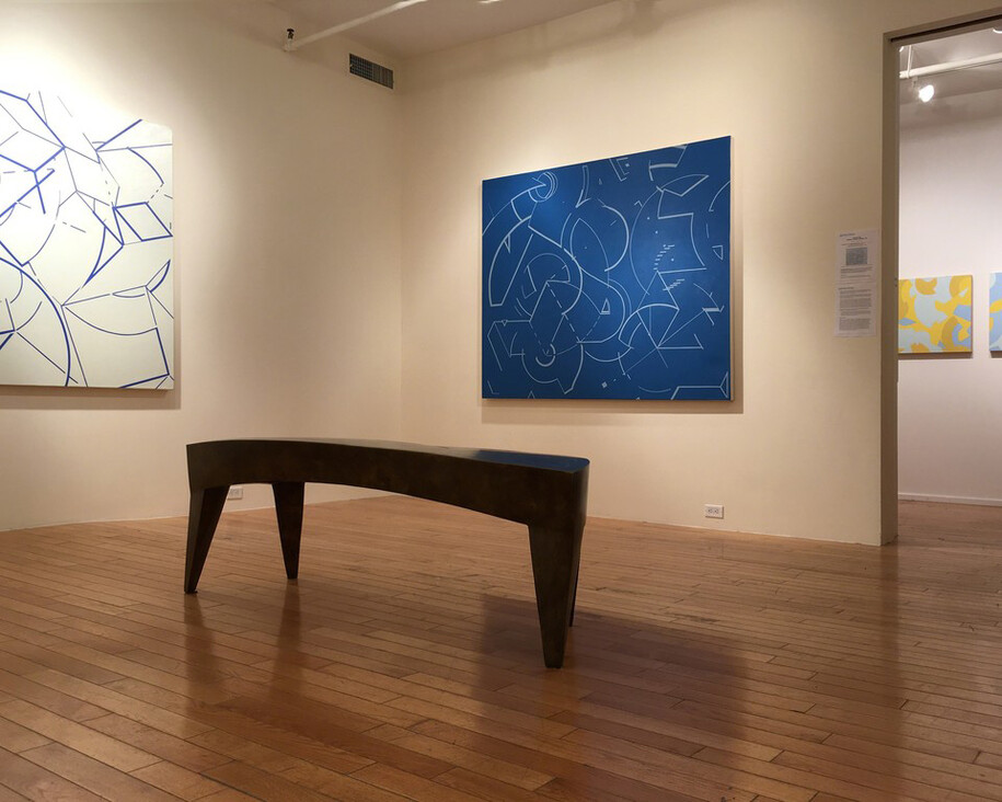 Worldline Schreiber Paintings, Exhibition view. Courtesy of Garvey|Simon
