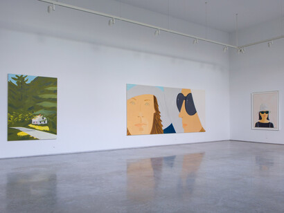 Alex Katz, vista de exhibición. Cortesía de Galería Lopez de la Serna