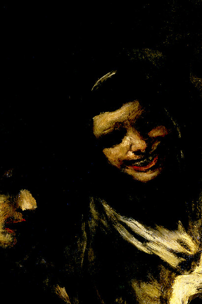 Pinturas negras: «Mujeres riendo» (detalle)
