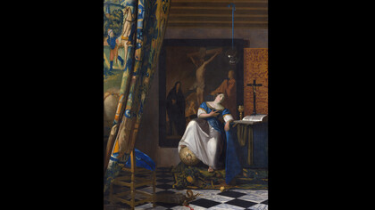 Jan Vermeer, Allegorie des Glaubens (1670), Öl auf Leinwand, 114X89 cm, Metropolitan Museum of Art, New York
