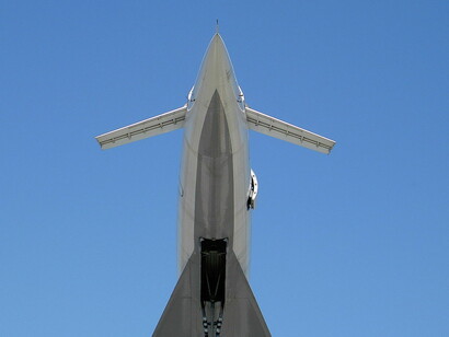 Designed by the Tupolev Design Bureau, the Soviet Tupolev Tu-144 (NATO: 'Charger') was a supersonic passenger aircraft in service from 1968 to 1999