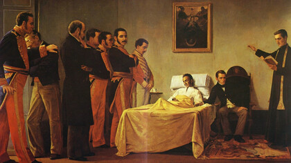 Antonio Herrera Toro- Muerte de Simón Bolívar