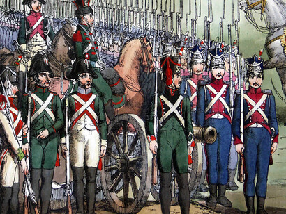 Truppe garibaldine a Napoli nel 1860