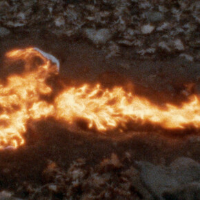 Ana Mendieta, Alma, silueta en fuego, 1975. Courtesy of Whitney Museum
