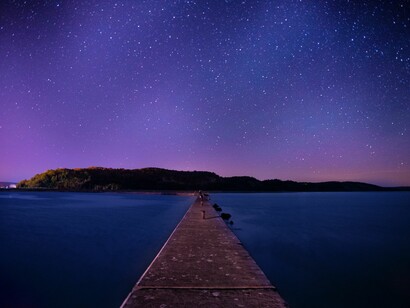 Vista nocturna del cielo