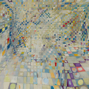 Maria Helena Vieira da Silva, The hallway or interior (Le couloir ou intérieur) (detail), 1948. Courtesy of Guggenheim Museum Bilbao