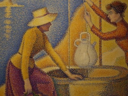 Paul Signac. Femmes au puits ou Jeunes Provençales au Puits (Mulheres no Poço). 1892