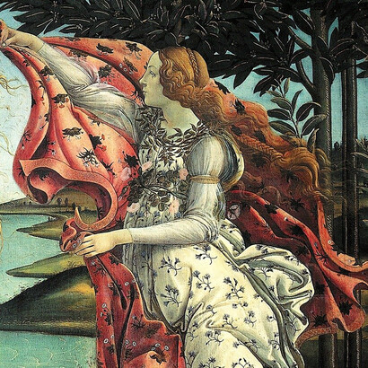Sandro Botticelli, La Nascita di Venere, paricolare