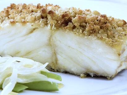 Bacalao con «broa»