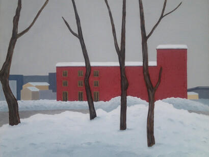 Massimo Boffa, Casa rossa, 2012. Courtesy of Galleria Vik Milano