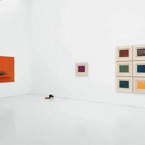 Helen Cammock, Pelicans dive at half light, exhibition view. Courtesy of Kate MacGarry