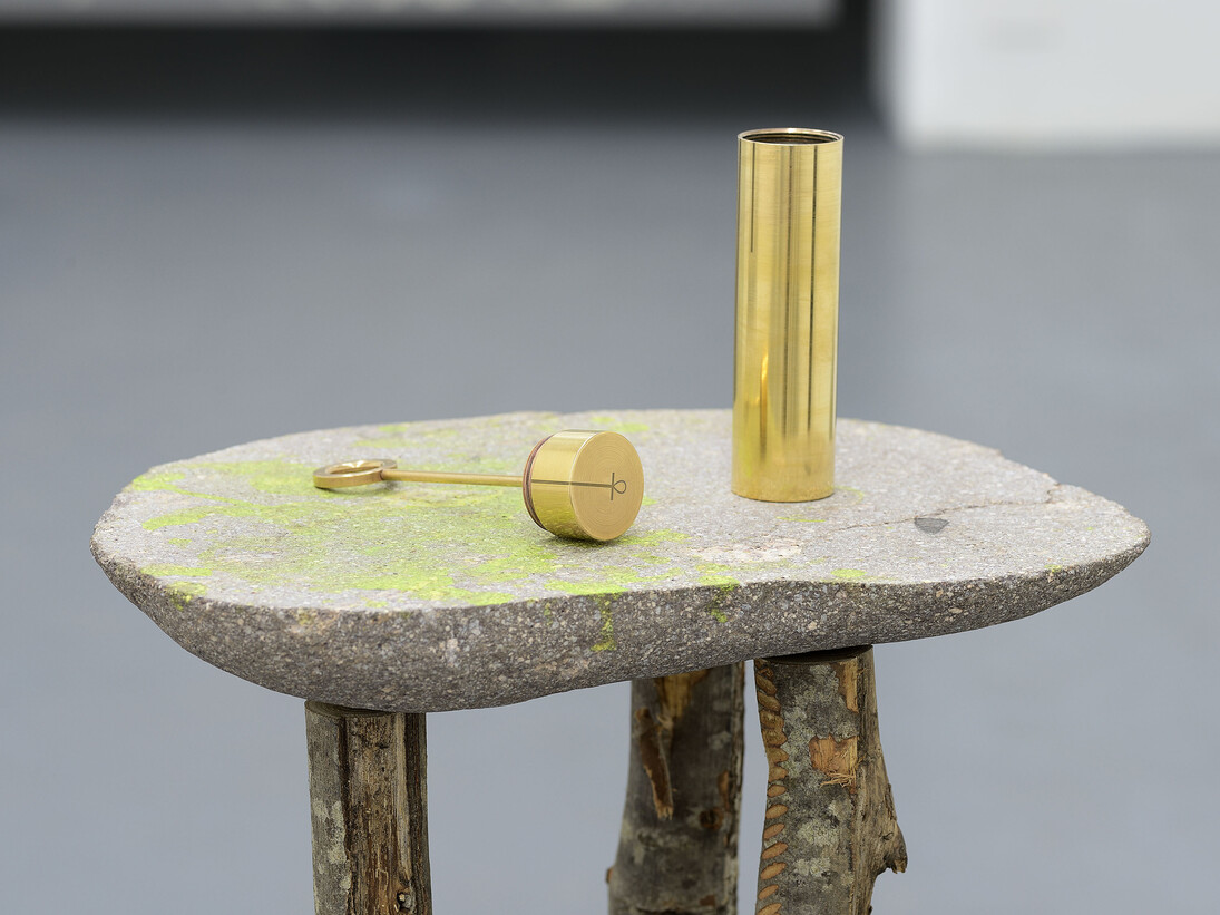 Andrea Magnani, Sistema S (detail), 2012 – ongoing,
Stones, wood, PU, paper, twine, soap, brass, ice, ink, water, minerals, fossils, velvet, iron, ceramics, wood, glass, resin, glue, roots, clay, amp, crate, stative, sound, photographs and differents fluids and materials, dimensions variable, Courtesy T293, Rome