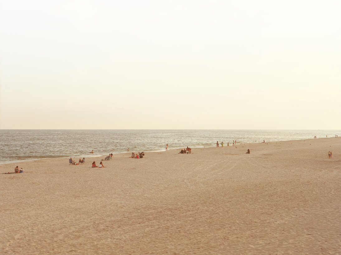 Trevor Paglen, NSA-Tapped Fiber Optic Cable Landing Site, Mastic Beach, New York, United States, 2014, C-print, 121.9 x 152.4 cm, two parts, 48 x 60 in, two parts. Edition 1 of 5 with unique collage